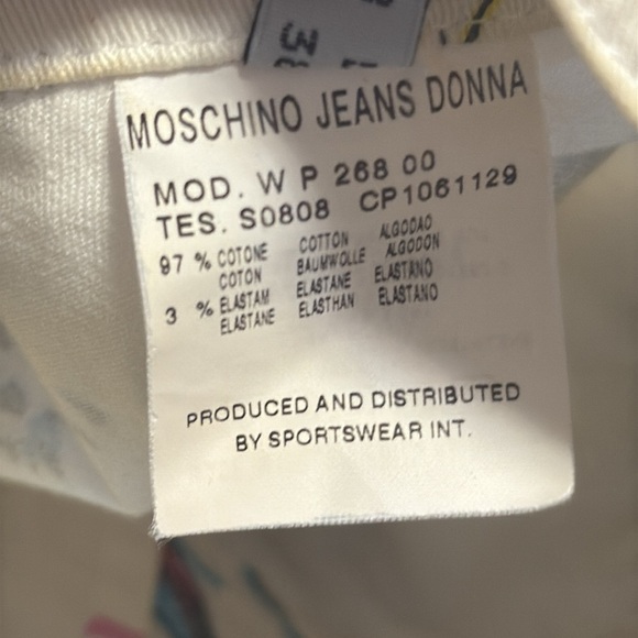 Moschino TROUSERS vintage jeans pirate water size 8 - Picture 6 of 7